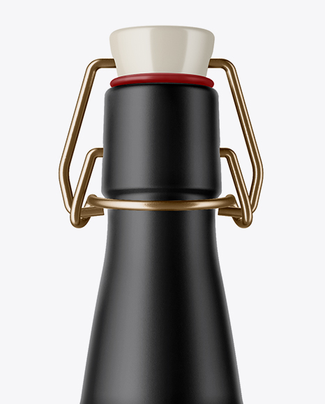 Matte Ceramic Beugel Bottle Mockup