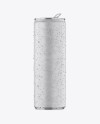 250ml Aluminium Can W/ Condensation & Matte Finish Mockup