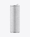 250ml Aluminium Can W/ Condensation & Matte Finish Mockup