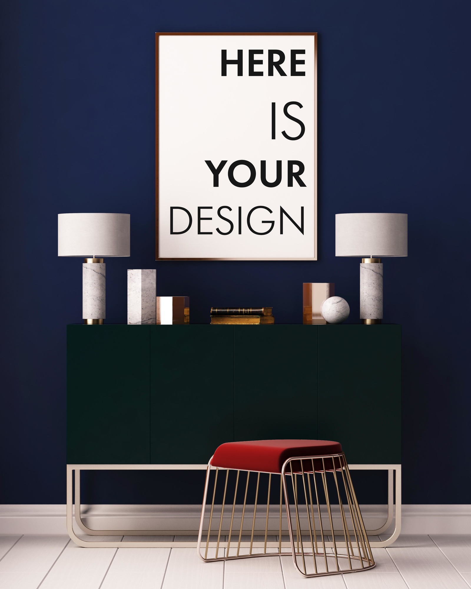 15 mockup of posters in the interior