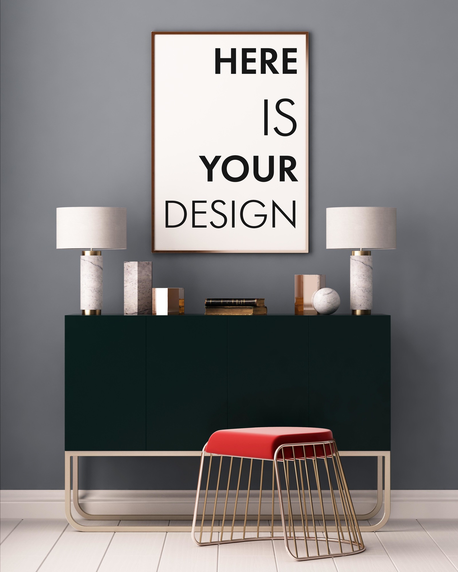 15 mockup of posters in the interior