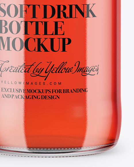 Glass Bottle 1L Mockup