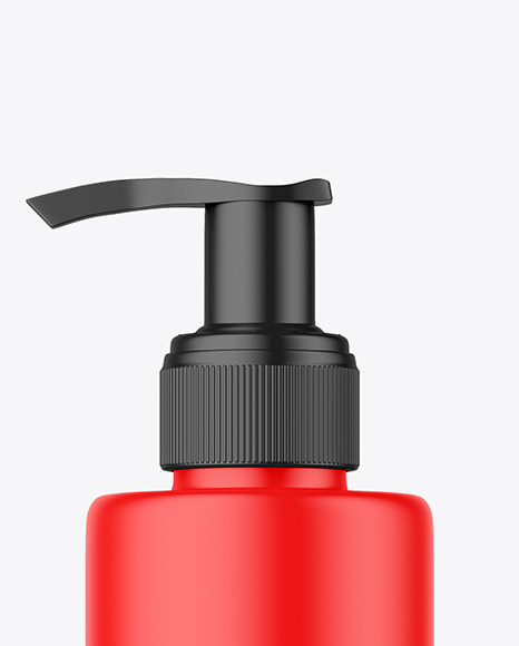 Matte Pump Bottle Mockup