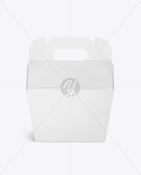 Paper Box w/ Handle Mockup