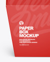 Paper Box w/ Handle Mockup