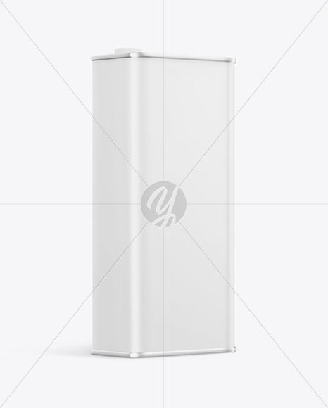 Matte Oil Tin Can Mockup