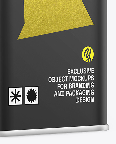 Matte Oil Tin Can Mockup