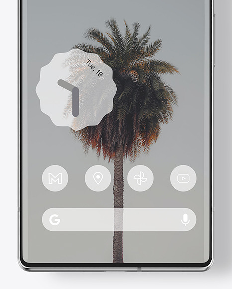 Google Pixel 6 Pro Cloudy White Mockup