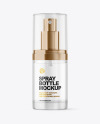 Clear Spray Bottle Mockup