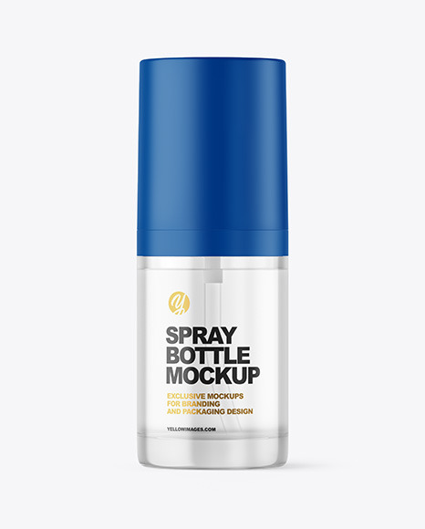 Clear Spray Bottle Mockup