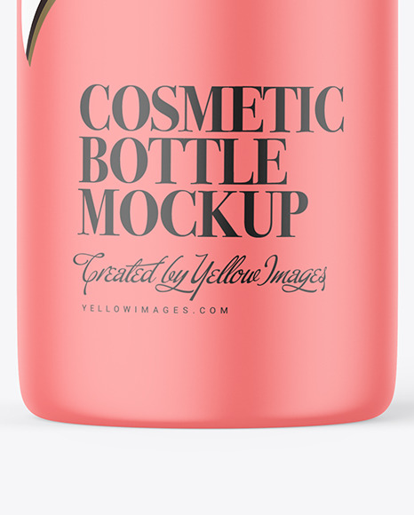 Matte Cosmetic Bottle Mockup