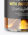 750ml Clear Glass w/ Whiskey Bottle Mockup