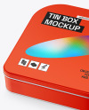 Matte Tin Box Mockup