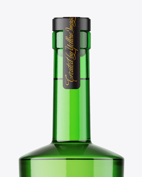 Colored Glass Bottle Mockup