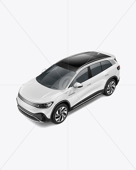 Electric Crossover SUV Mockup - Half Side View