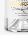 750ml Clear Glass w/ Vodka Bottle Mockup