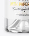 750ml Clear Glass w/ Vodka Bottle Mockup