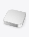 Metallic Tin Box Mockup