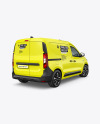 Panel Van Mockup - Back Half Side View