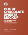 Box of Chocolate Sweets Mockup