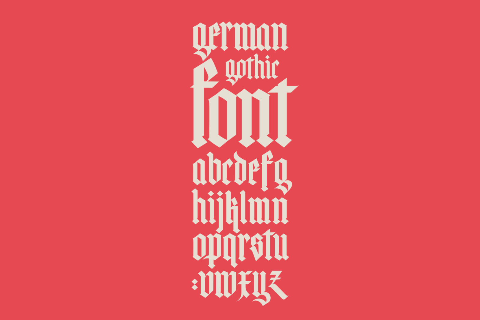 Gothic Font 02 Gothic Font 02