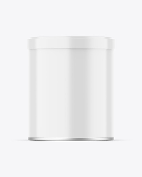 Glossy Tin Can Mockup