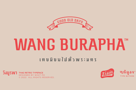 Wang Burapha Font - Font headline font