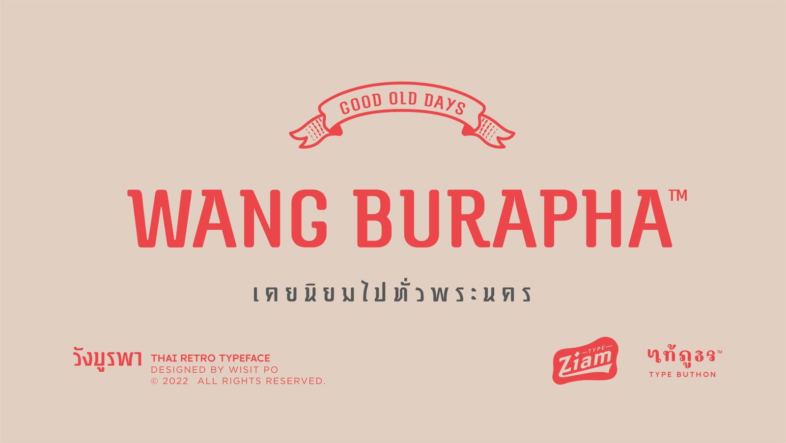 Wang Burapha Font Wang Burapha Font
