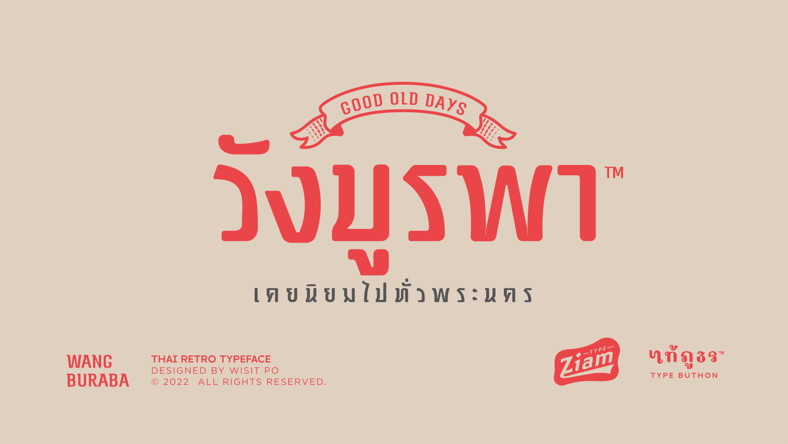 Wang Burapha Font Wang Burapha Font