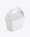 Paper Box w/ Handle Mockup