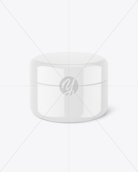 Glossy Cosmetic Jar Mockup