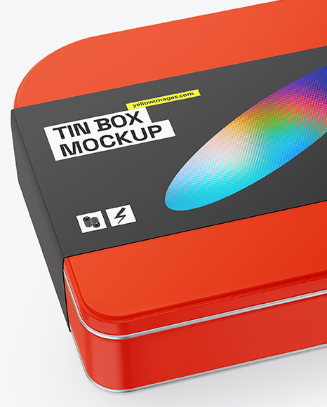 Matte Tin Box Mockup