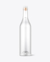 750ml Frosted Glass w/ Vodka Bottle Mockup