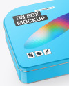 Glossy Tin Box Mockup