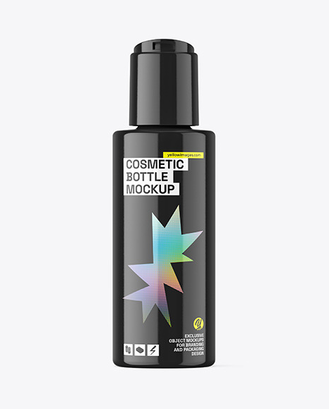 Glossy Cosmetic Bottle Mockup Glossy Cosmetic Bottle Mockup