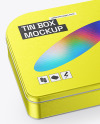 Metallic Tin Box Mockup