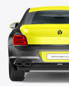 Luxury Car Mockup - Back View