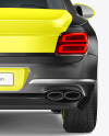 Luxury Car Mockup - Back View