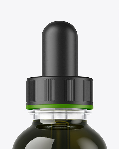 CBD Oil Dropper with Box Mockup