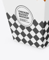 Paper Bucket W/ Chicken Mockup