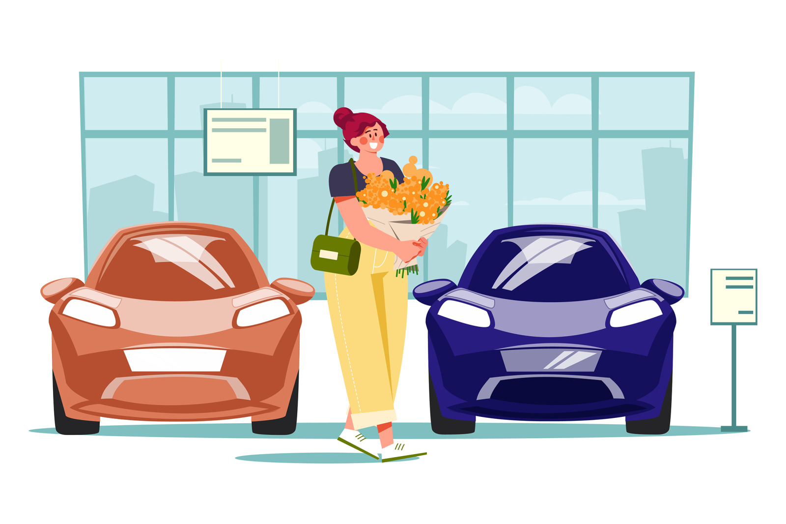 M555_Car Dealership Illustration Pack M555_Car Dealership Illustration Pack