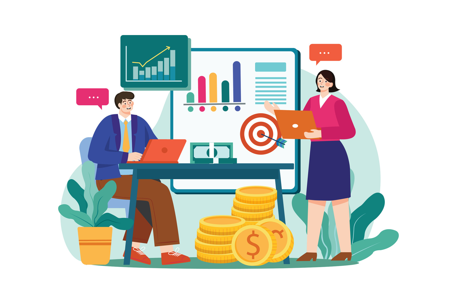 M565_Finance Accounting Illustration Pack M565_Finance Accounting Illustration Pack
