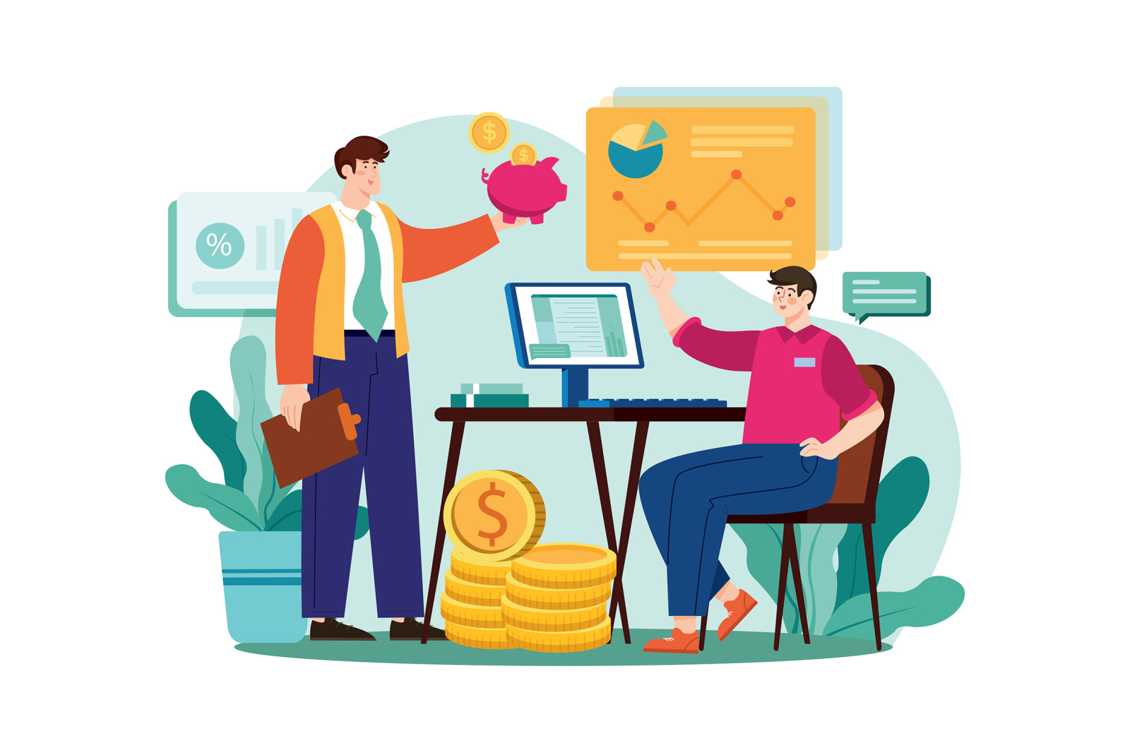 M565_Finance Accounting Illustration Pack M565_Finance Accounting Illustration Pack