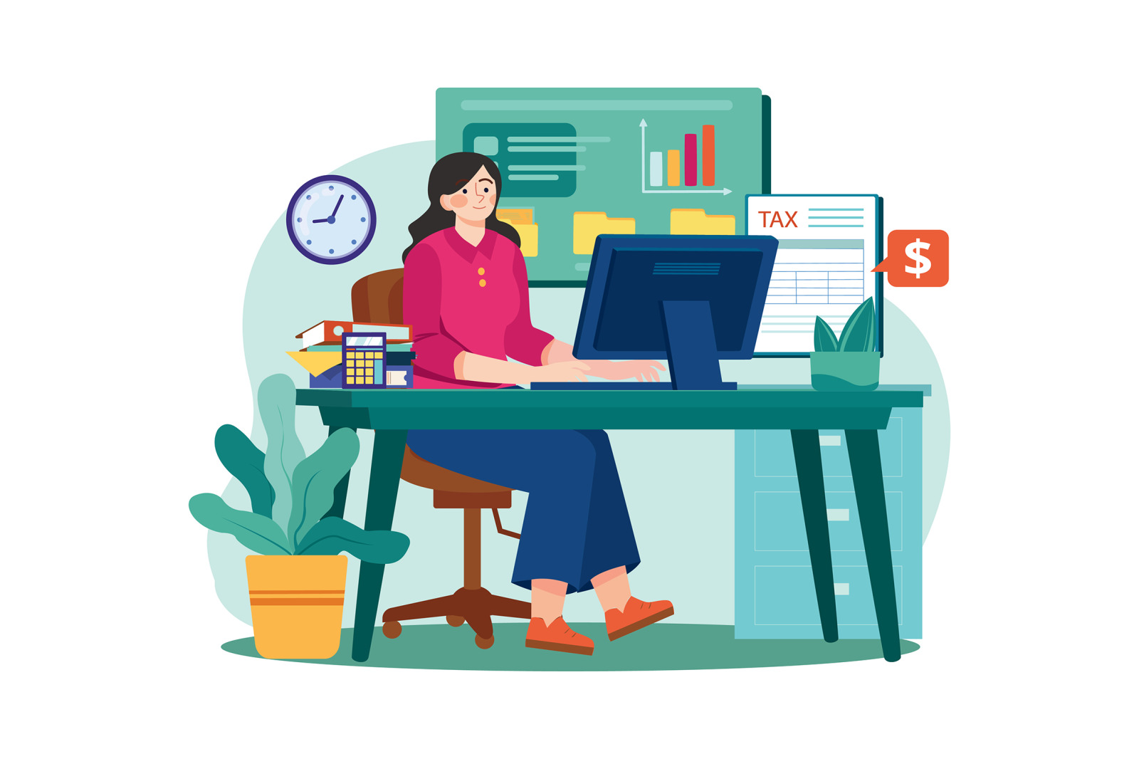M565_Finance Accounting Illustration Pack M565_Finance Accounting Illustration Pack
