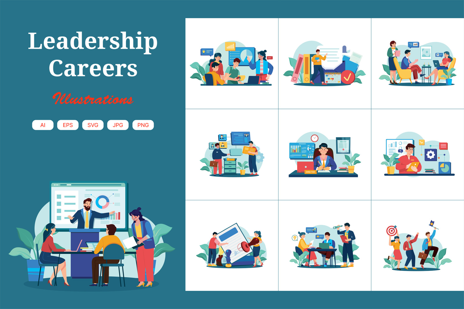 M570_Leadership Careers Illustration Pack M570_Leadership Careers Illustration Pack