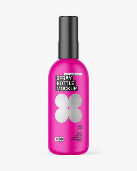 Matte Spray Bottle Mockup