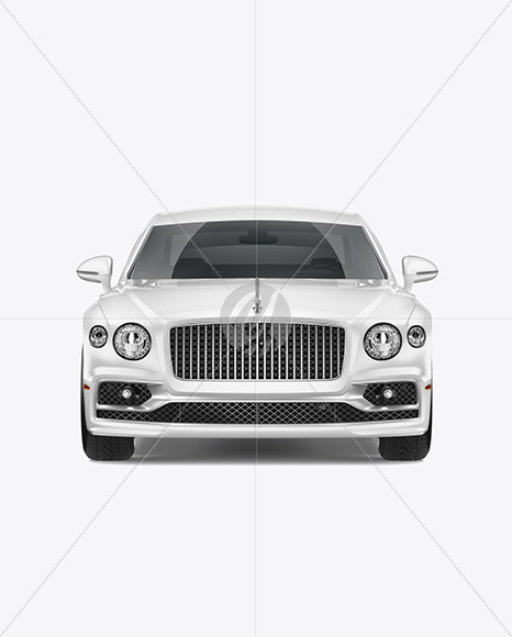 Luxury Car Mockup - Front View