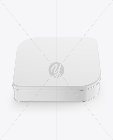 Glossy Tin Box Mockup