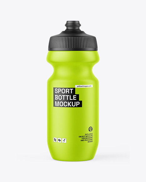 Matte Sport Bottle Mockup