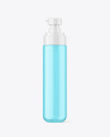 100ml Clear Cosmetic Bottle with Pump Mockup